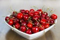 Close up of pile of cherries